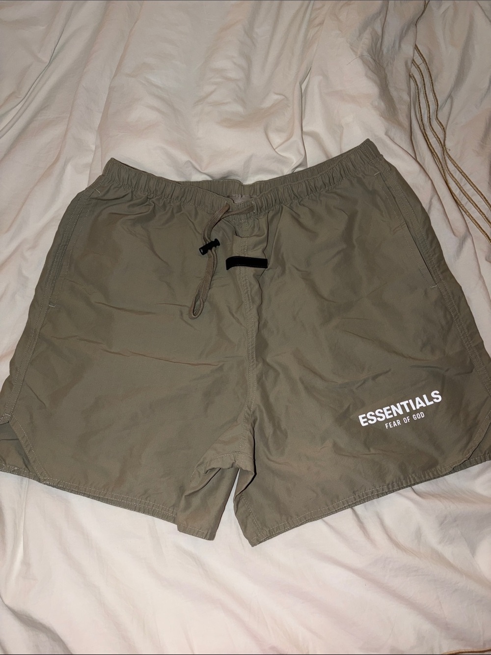 Essentials Men's Athletic Shorts in Olive Green